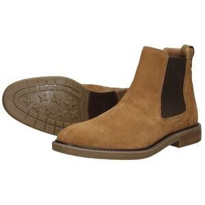 Clarks Men's Clarkdale Hall boot Shoes Cognac Suede Size 8 M